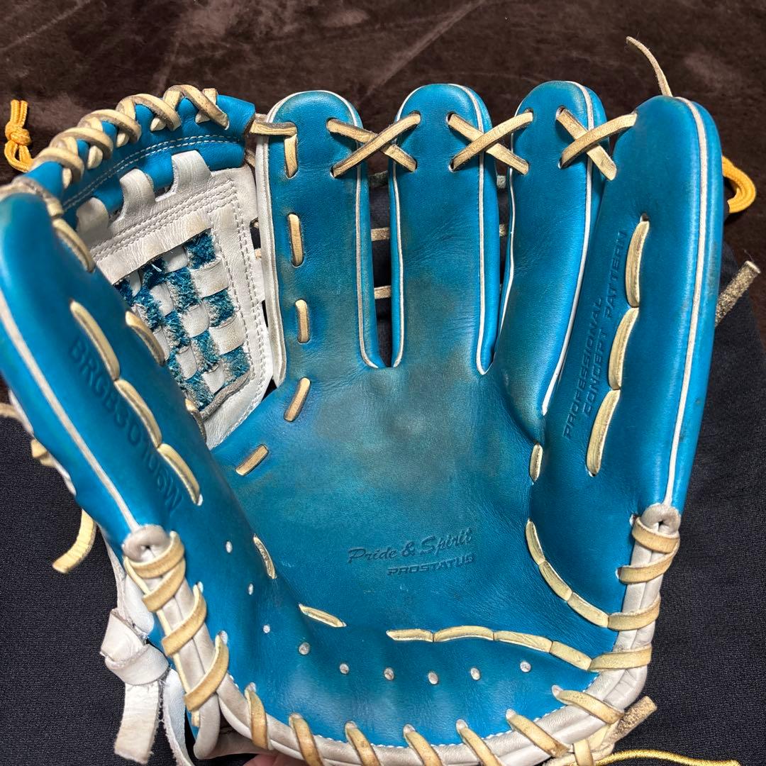 T*o様 緊急値下げZETT PROSTATUS 軟式野球グローブ 青/白