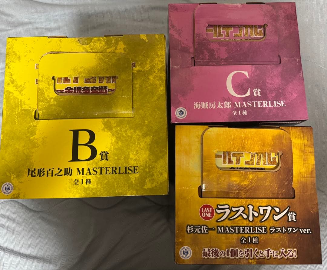 一番くじ　ゴールデンカムイ　B賞尾形、ラストワン賞杉元フィギュア他下位賞セット