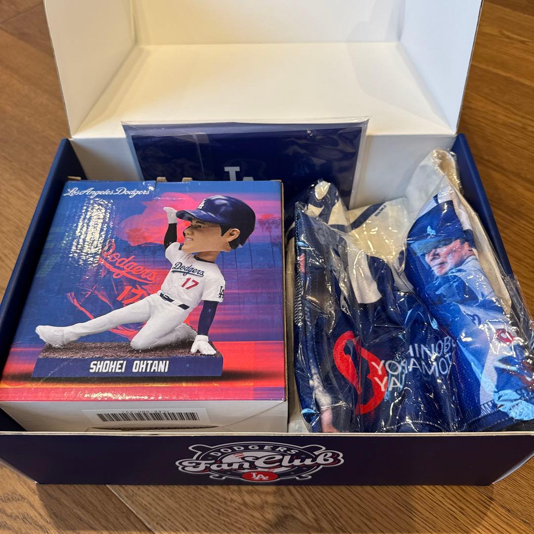 週末値下ドジャースファンクラブ限定品Dodgers大谷さんボブルヘッドなど含箱付