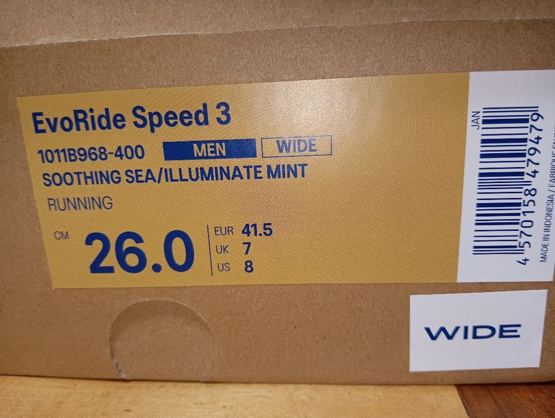 asics エボライドスピード 3 26.0 cm WIDE