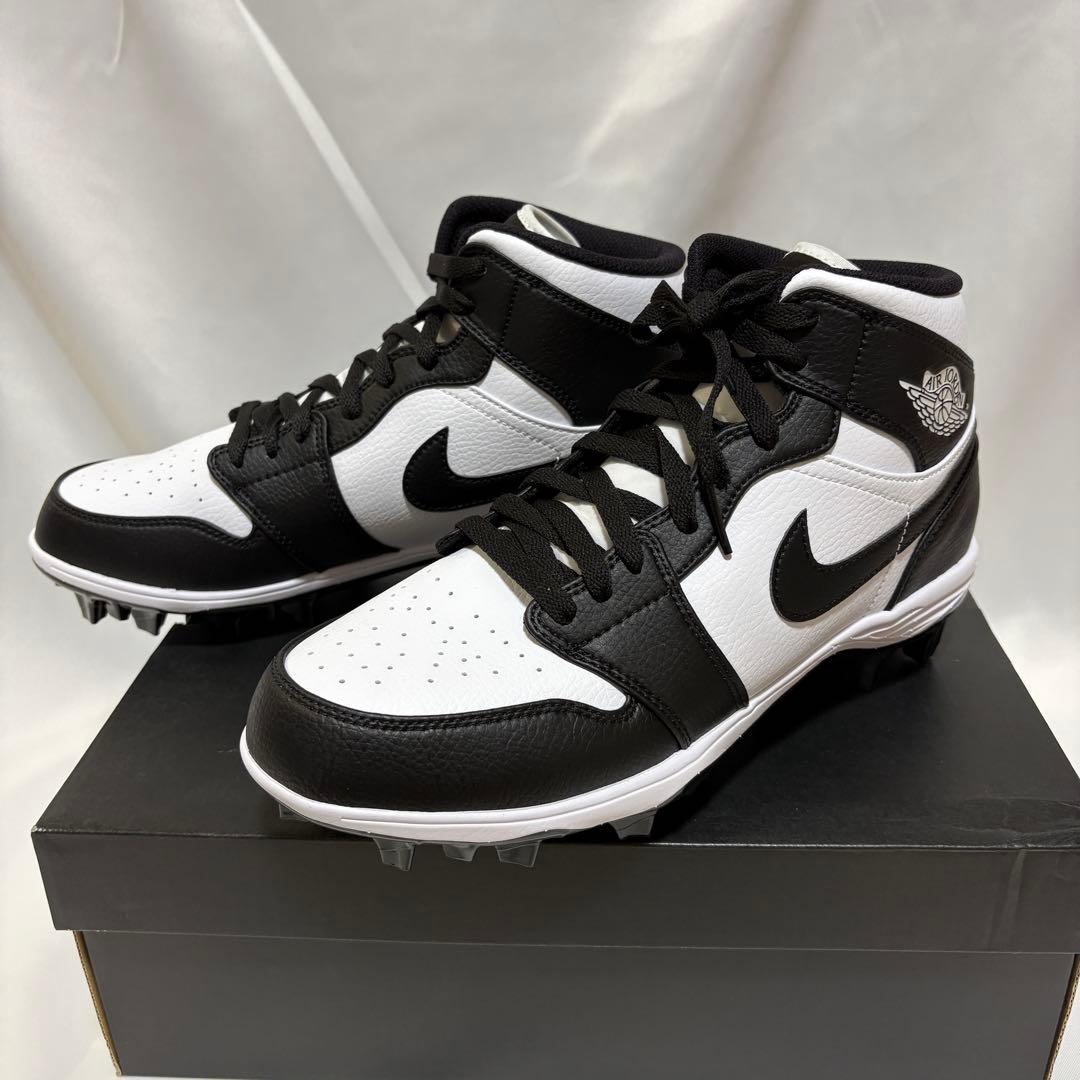 Jordan 1 Mid TD Panda　アメフト スパイク 27.5cm　E