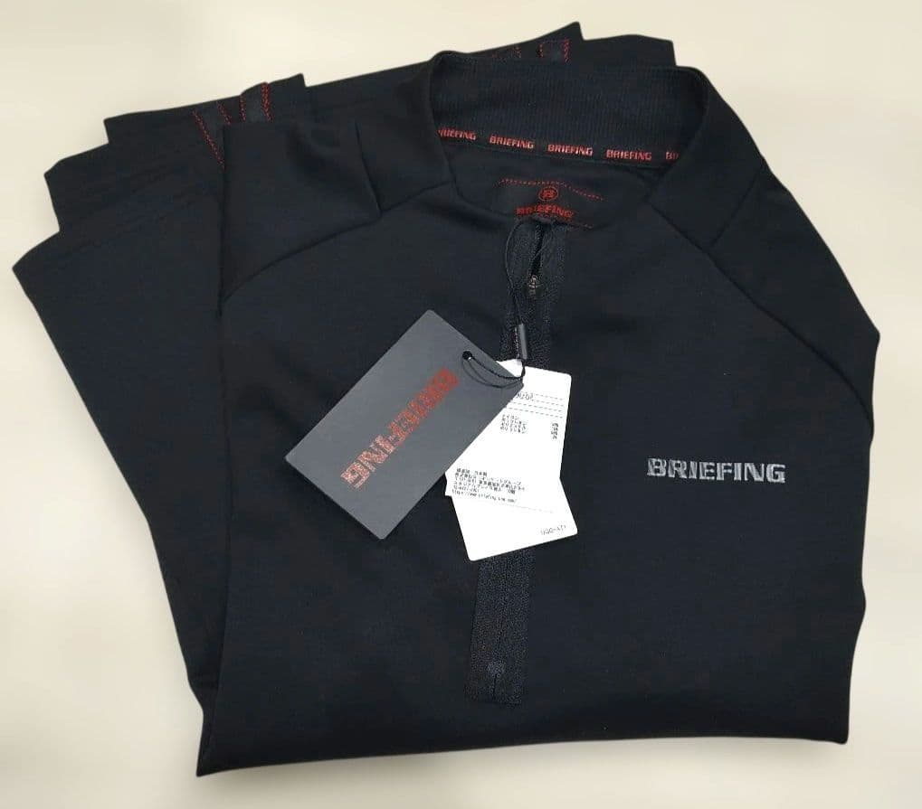 【新品タグ付き】BRIEFING TOUR LS HALFZIP ブラック