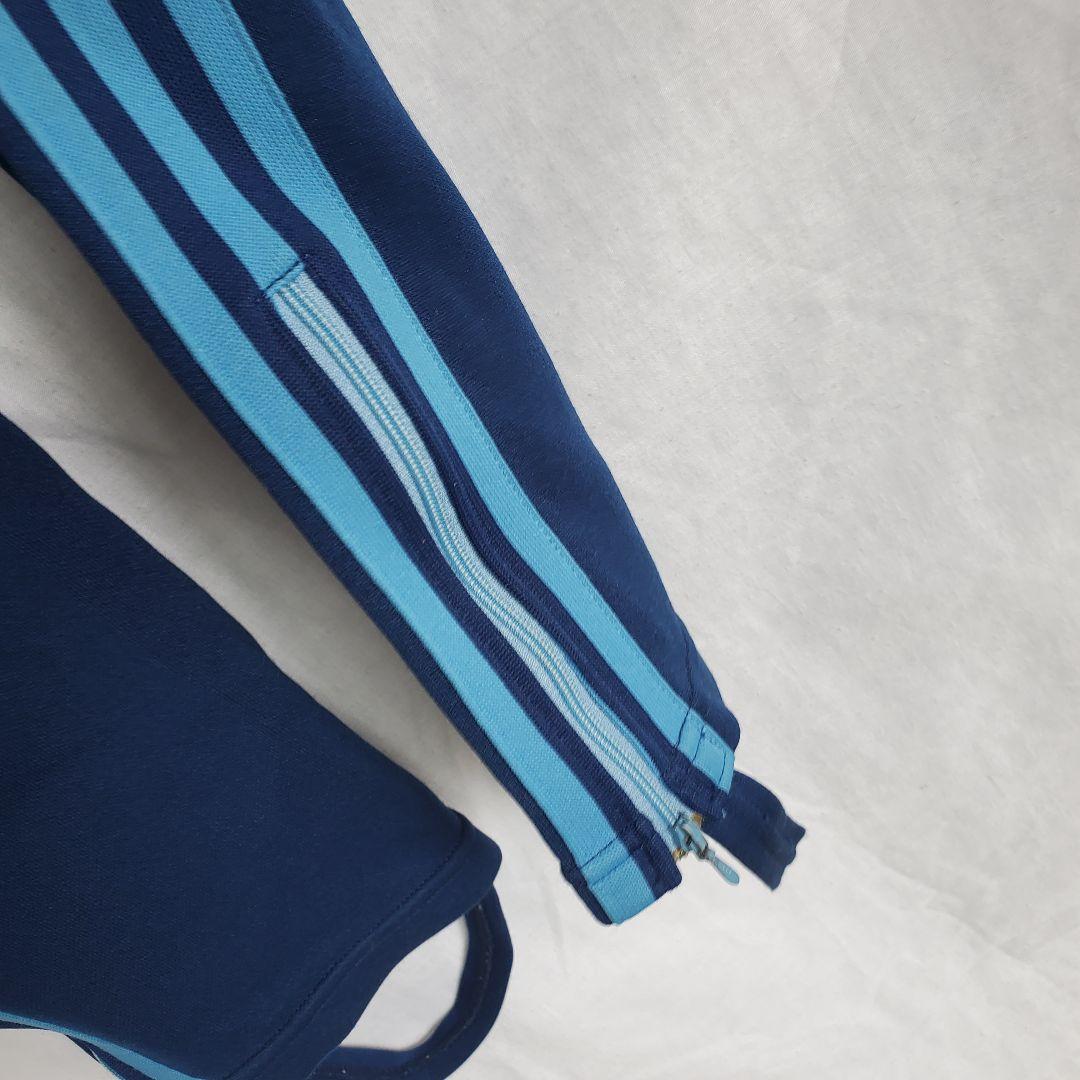 70s ａｄｉｄａｓ アディダス トラックパンツ ジャージパンツ ライン 紺