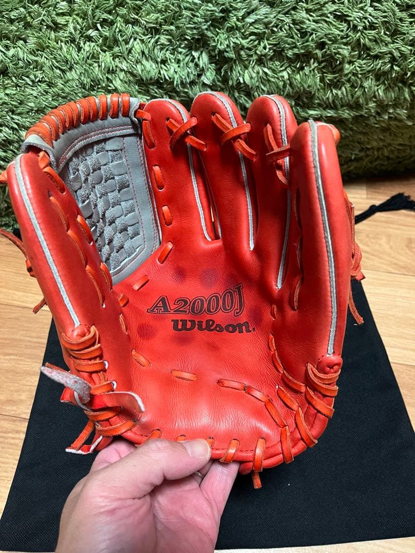 wilson PRO STAFF A2000J 硬式グローブ オレンジ×キャメル