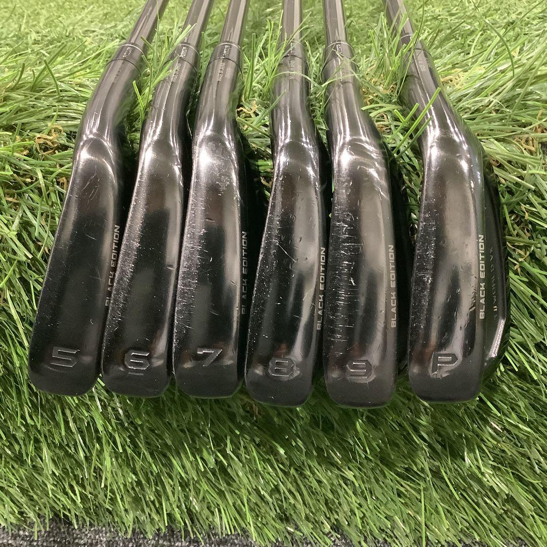 ツアーワールド V6 ブラックエディション アイアンセット　5-PW