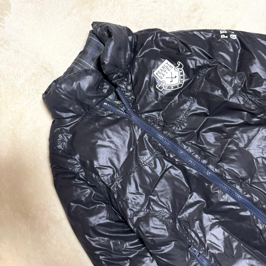 PEARLY GATES ダウン リバーシブル ベスト 3way チェック柄