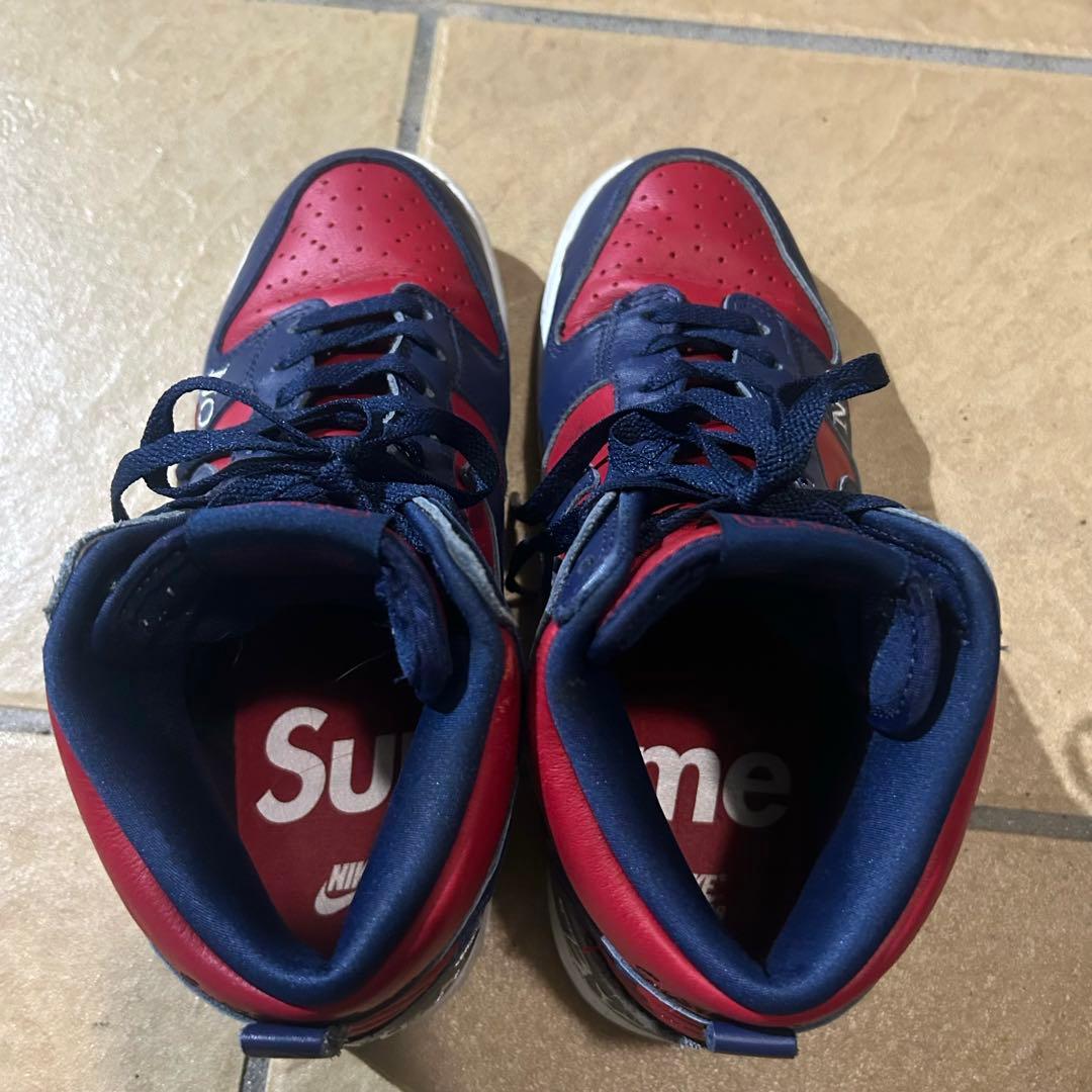 Supreme Nike SB Dunk High QS Red ナイキ ダンク
