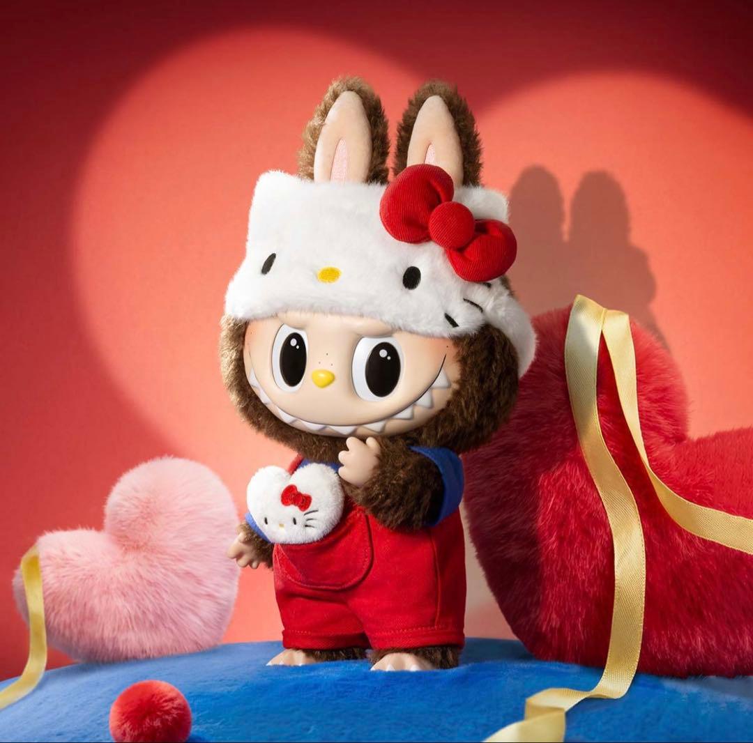 ポップマート ザ モンスターズ × ハローキティ ぬいぐるみ ラブブ