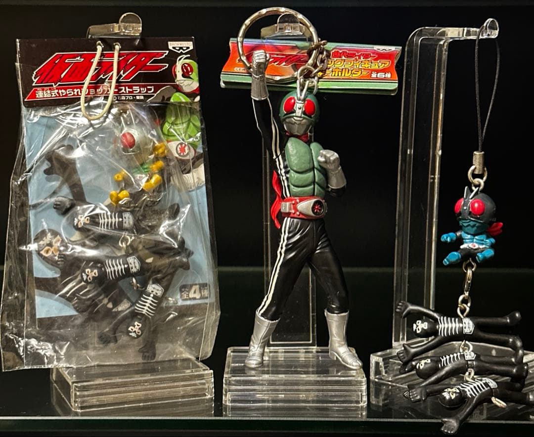 【激レア】原作風仮面ライダー1号キーホルダー/携帯ストラップ＋おまけ　他
