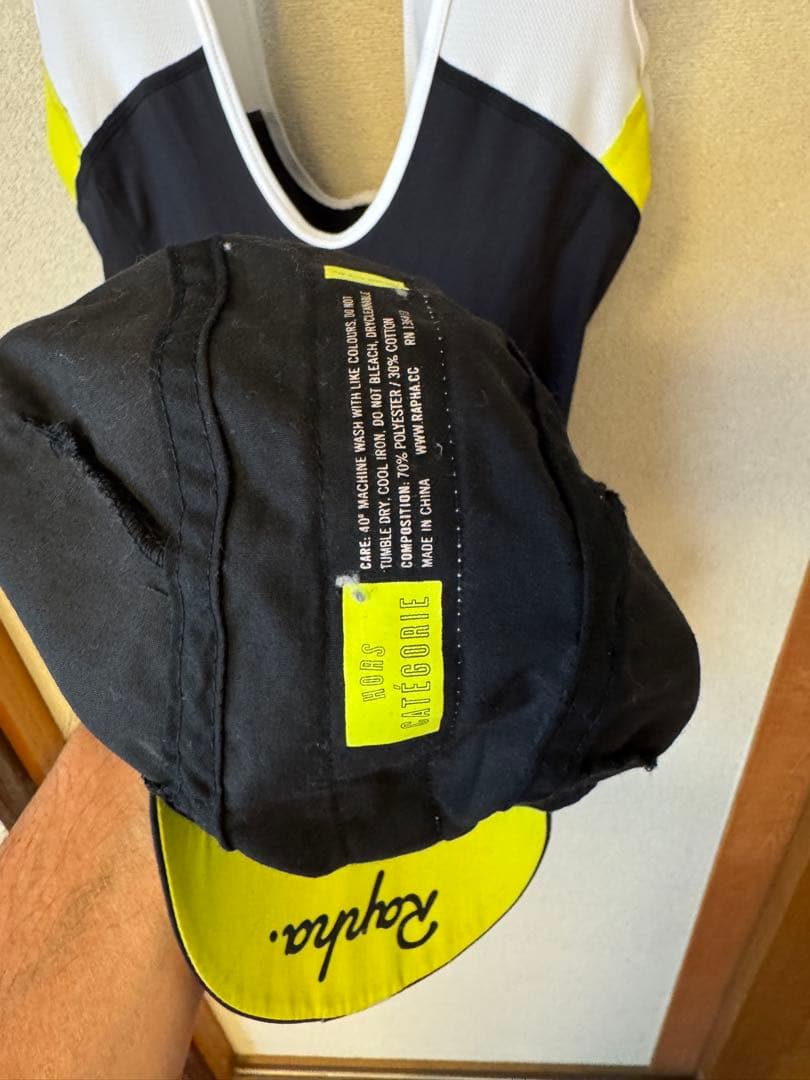 Rapha ラファ サイクルジャージ(L)、ビブショーツ(L)、キャップ