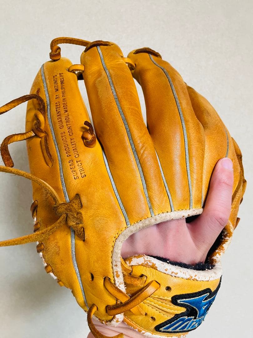 【ミズノ】Mizuno 野球 グローブ 内野手 右投げ 黄色 イエロー 軟式野球