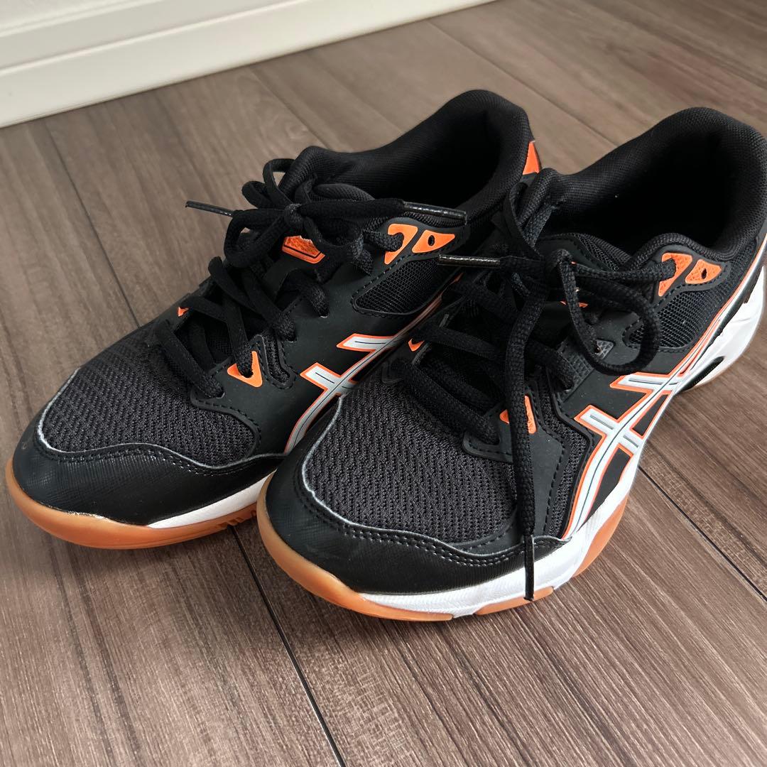 ASICS バレーボールシューズ ブラック/オレンジ♡ほぼ新品♡アシックス