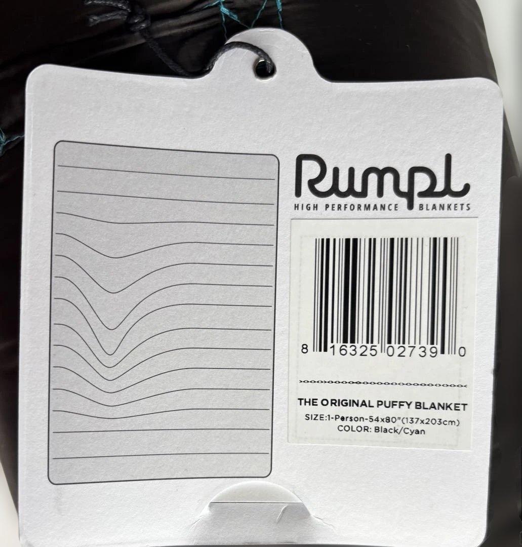 【新品】 RUMPL ランプル Black ブラック アウトドア ブランケット
