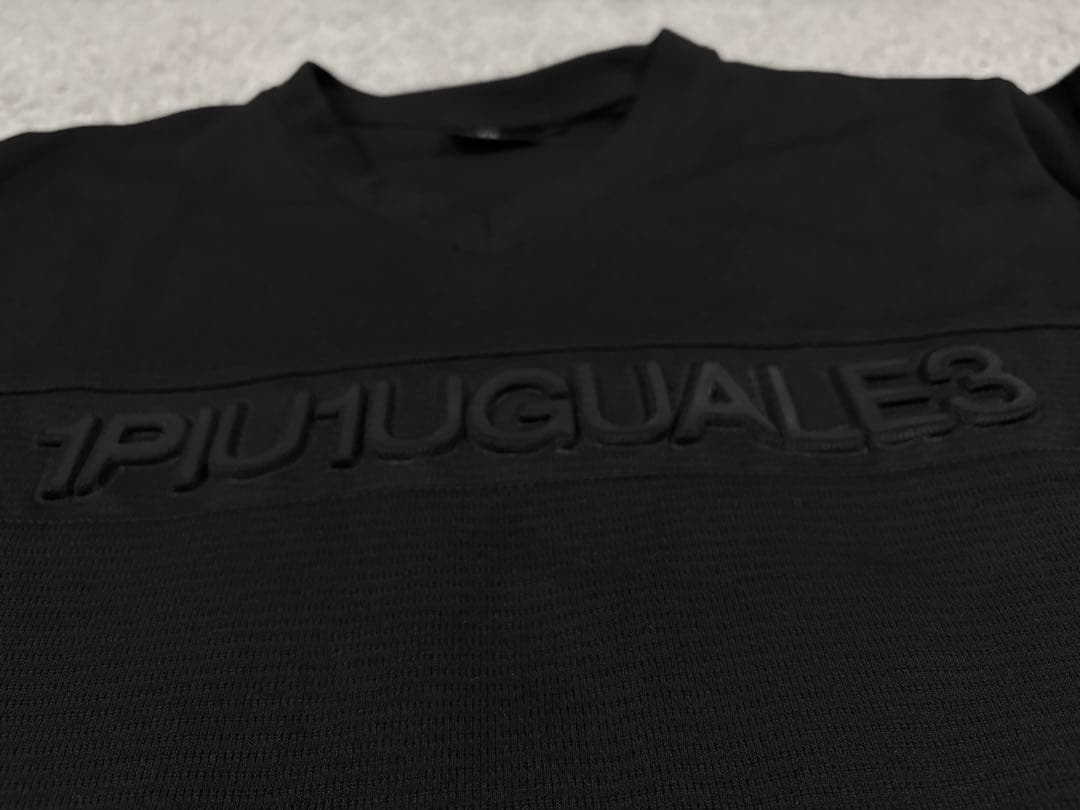 1PIU1UGUALE3 golf セーター　立体ロゴ3d ゴルフウェアLOGO