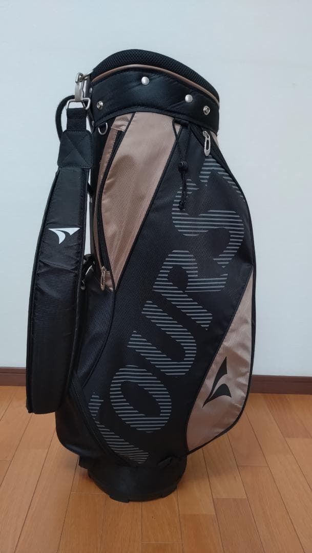TourStage キャディバッグ 黒・ゴールド ※フードなし