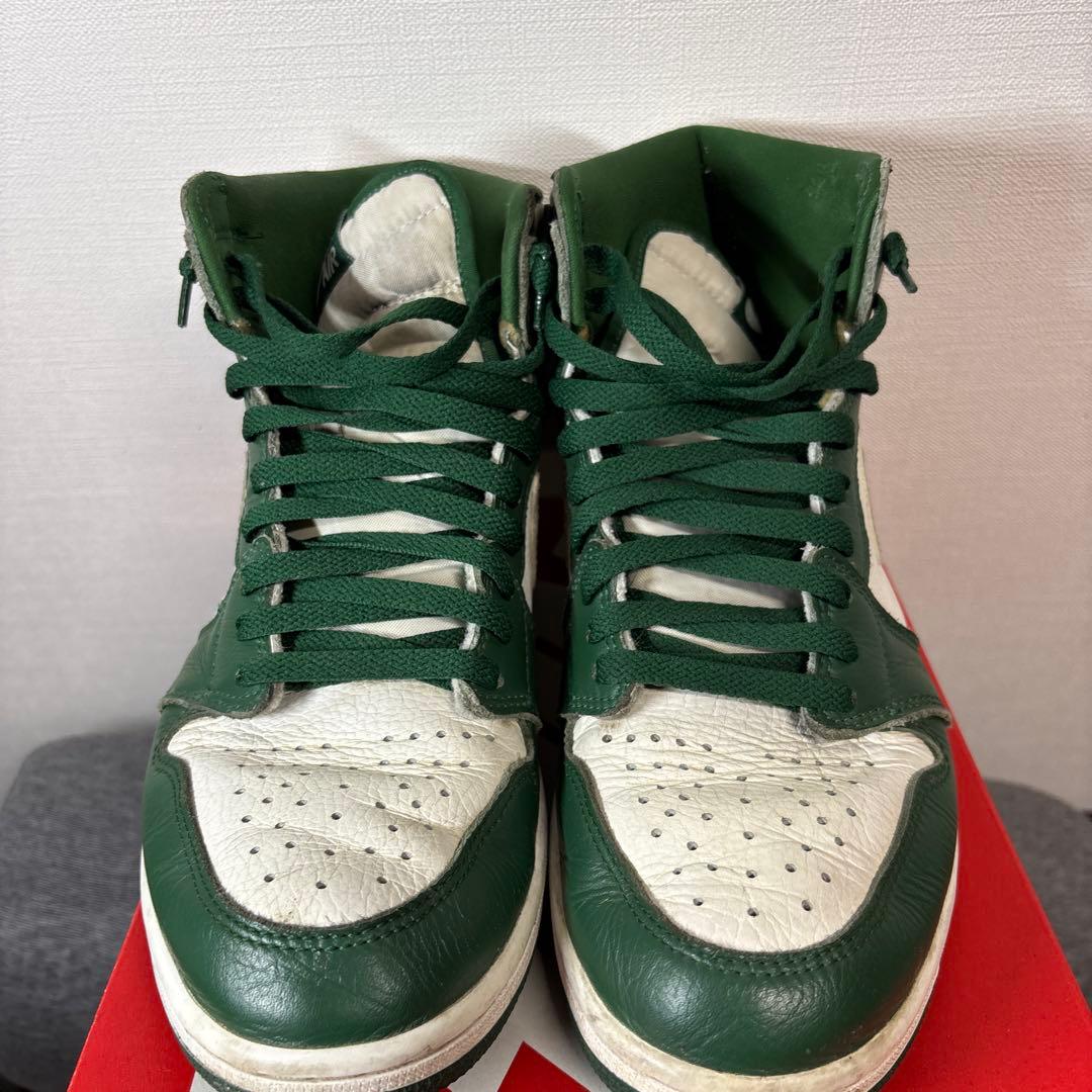 Air Jordan 1 Retro High OG グリーン/ホワイト 28