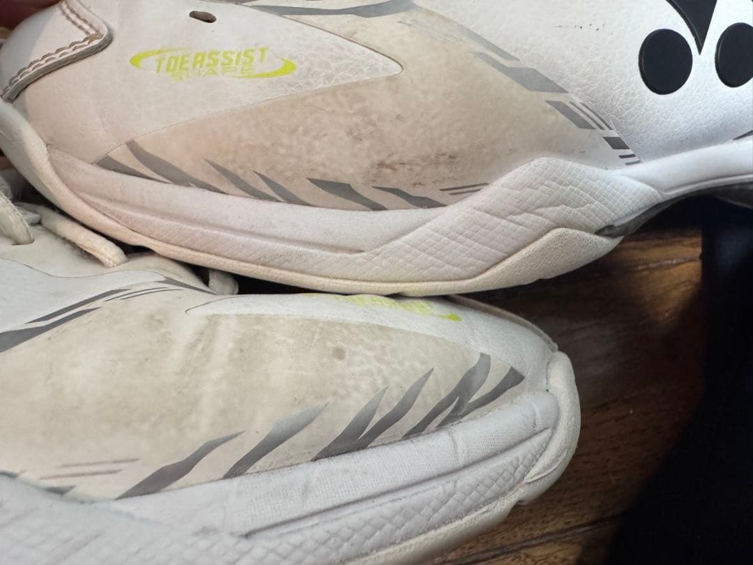 【YONEX】バドミントンシューズ25cm桃田モデル 白 パワークッション65