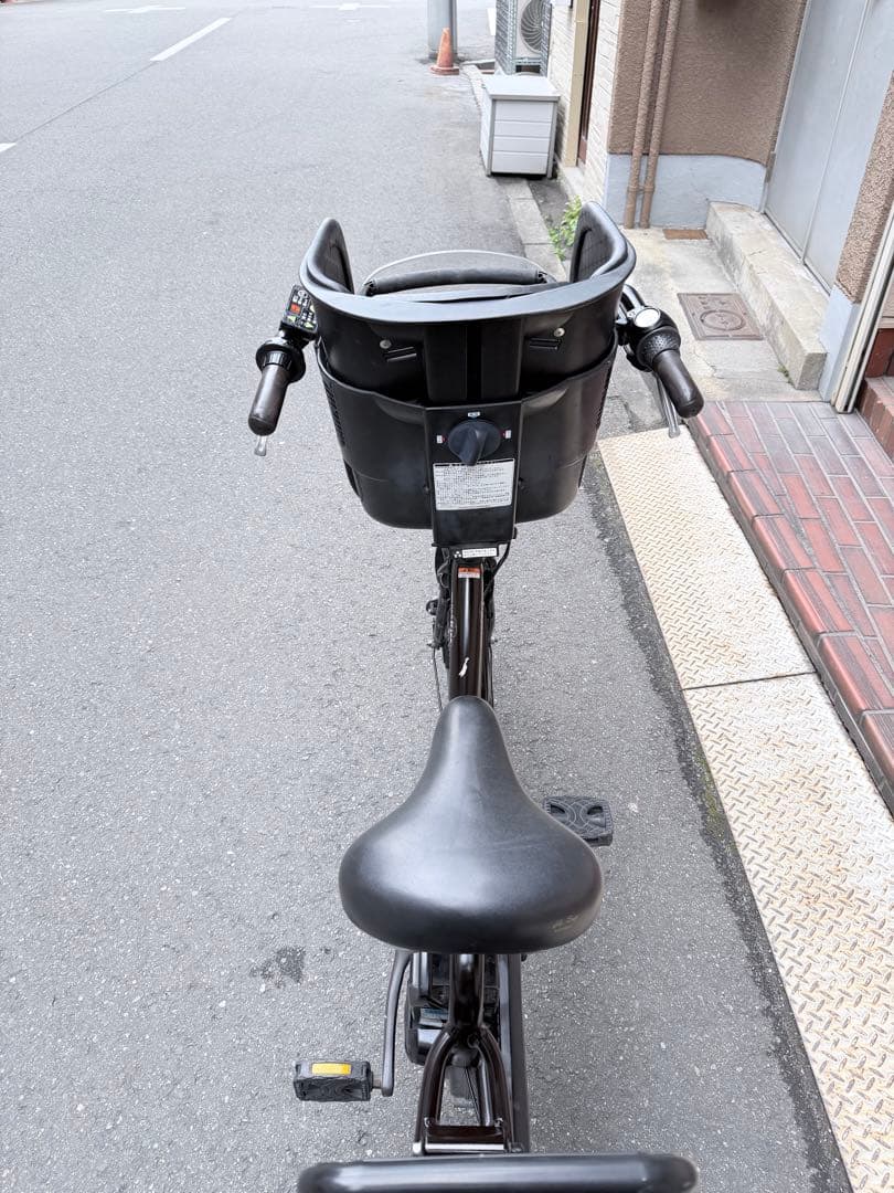 大阪府　子供乗せ　ヤマハ　電動アシスト自転車 チャイルドシート付き ブラック
