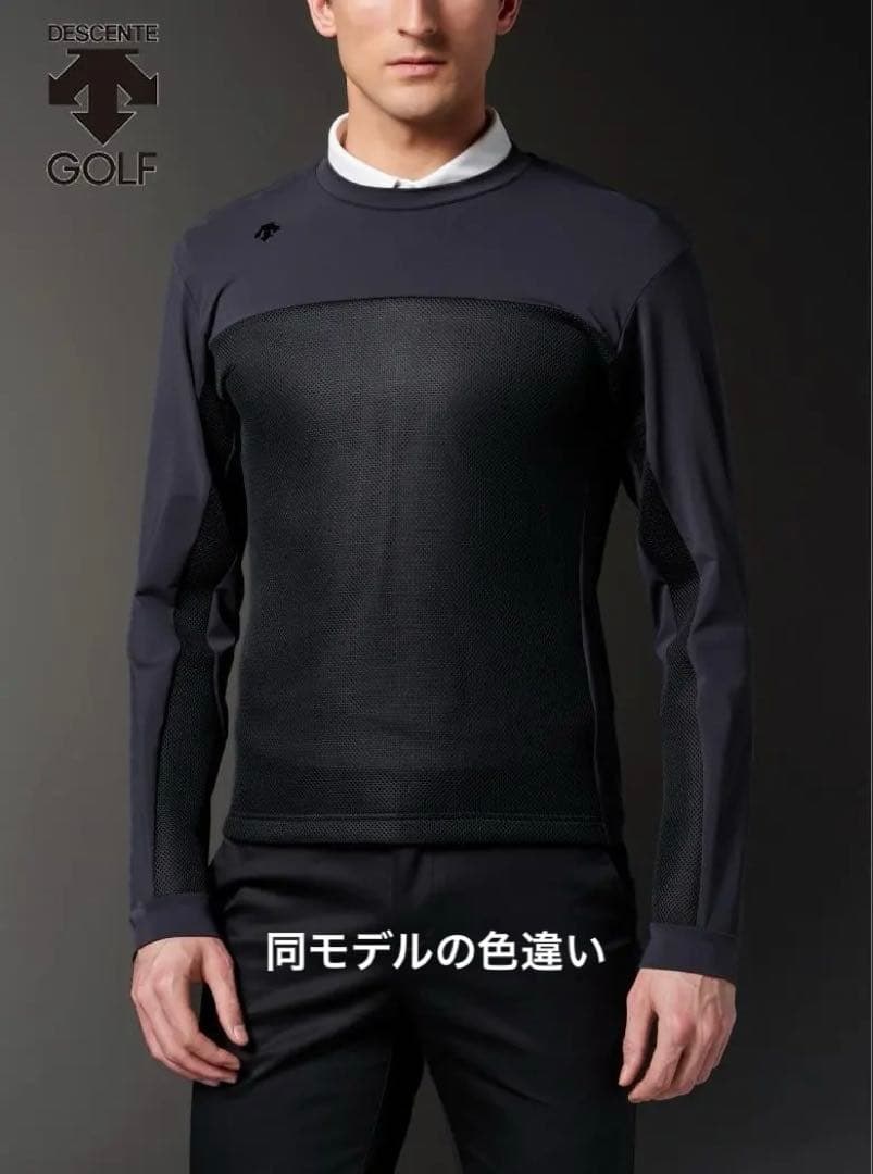 DESCENTE GOLF プルオーバー　ハイブリッド クールネック
