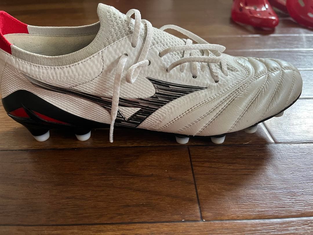 Mizuno サッカースパイク ホワイト/レッド 日本製