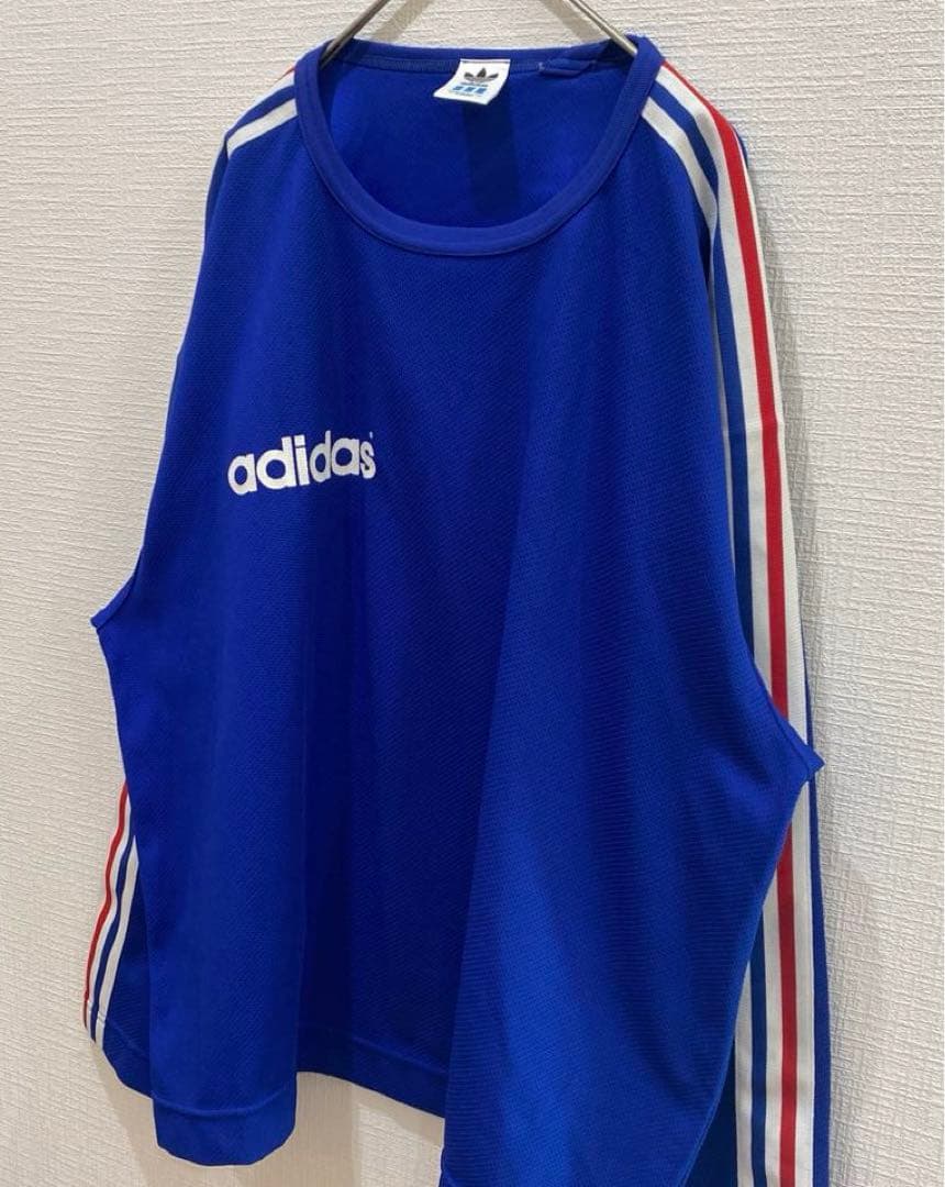 オールドアディダス ロングスリーブ adidas／サッカーシャツ クルーネック