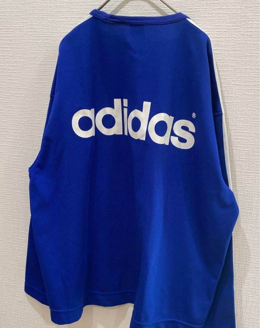 オールドアディダス ロングスリーブ adidas／サッカーシャツ クルーネック