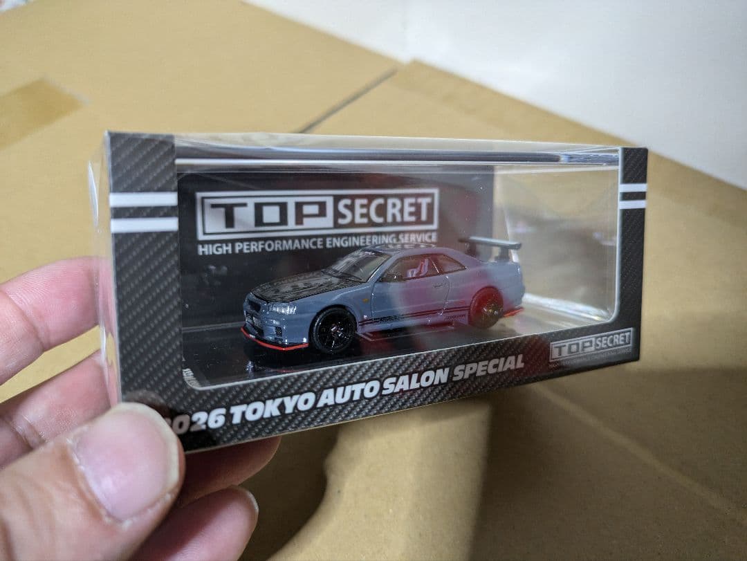 TOP SECRET 2026東京オートサロン 999台限定 BNR34ミニカー