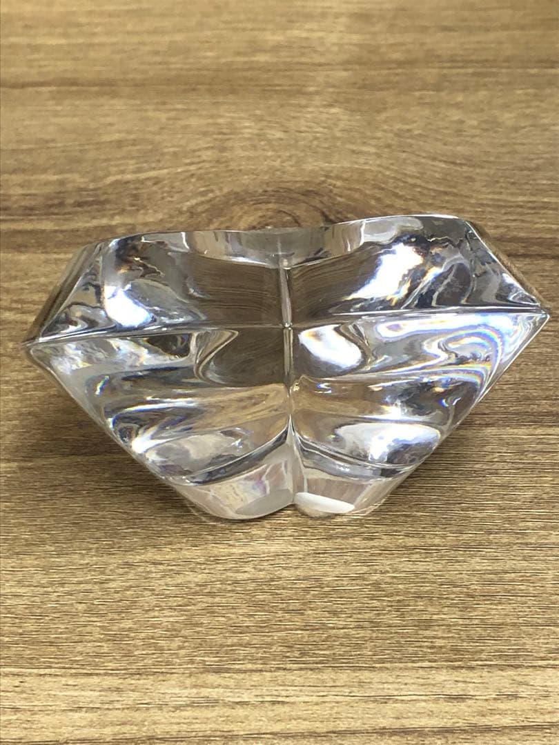 baccarat バカラ 置き時計　ハート　電池なし