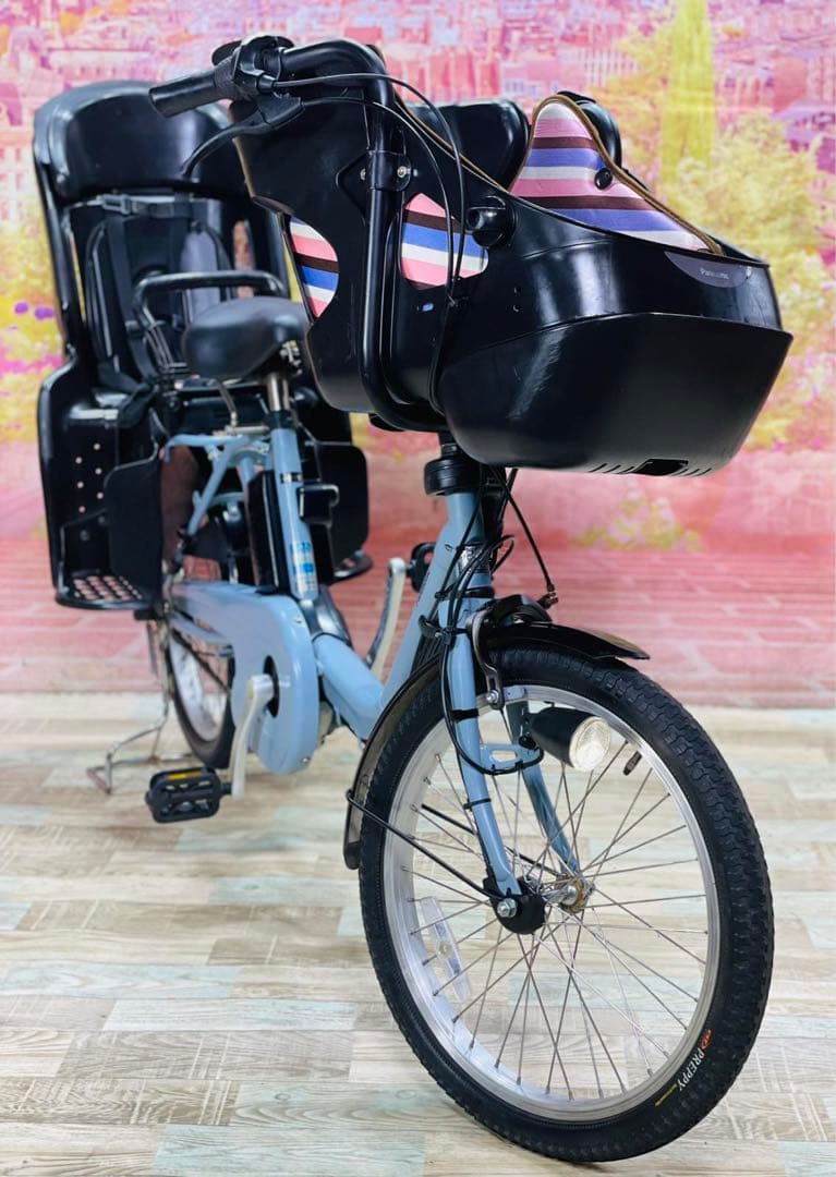 K2101 むん電動自転車パナソニック子供乗せ 20インチ 8Ah