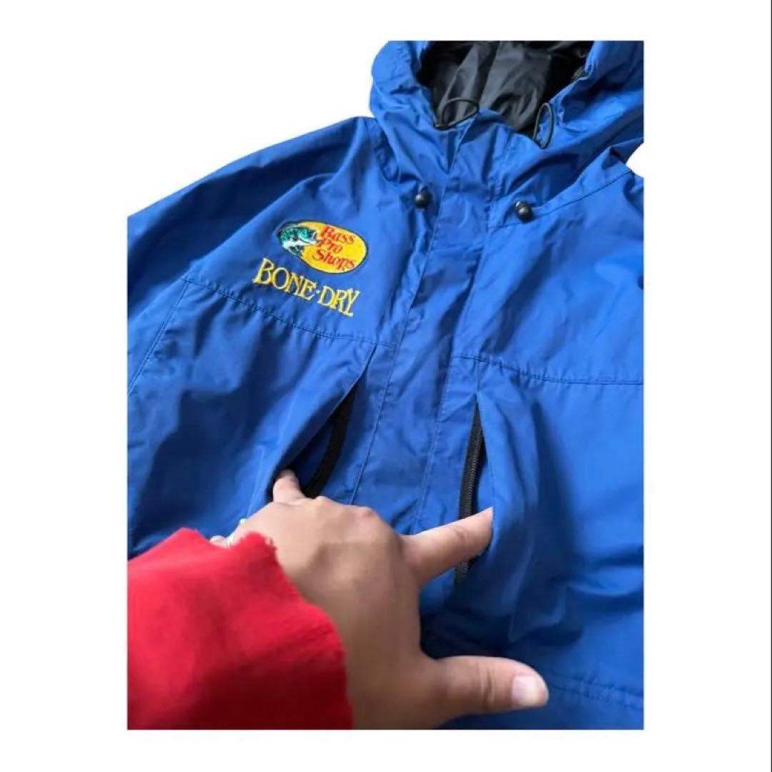 90s Bass Pro Shops BONE-DRY アウトドア　ブルー　L