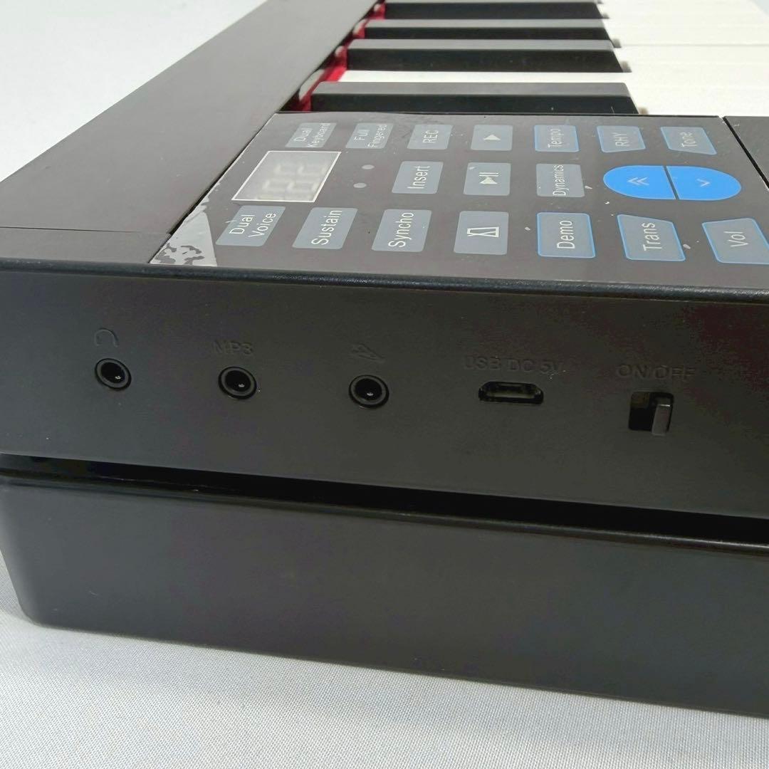 初心者向け 折りたたみ電子ピアノ 88鍵盤 キーボード 軽量 コンパクト 現状品