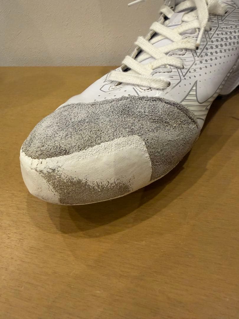 Mizuno ホワイト スパイク 高校、中学公式野球認定スパイク 30.0cm