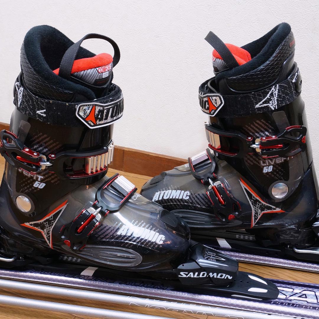 メンテ済 151cm 靴27～27.5cm SALOMON スキーセット 150