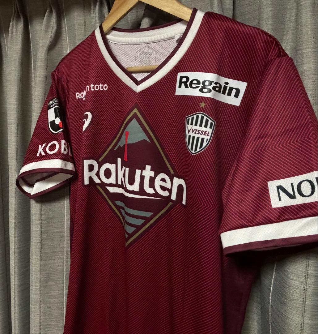 アシックス　ヴィッセル神戸 2022 ホームユニフォーム　5.山口蛍　3XL