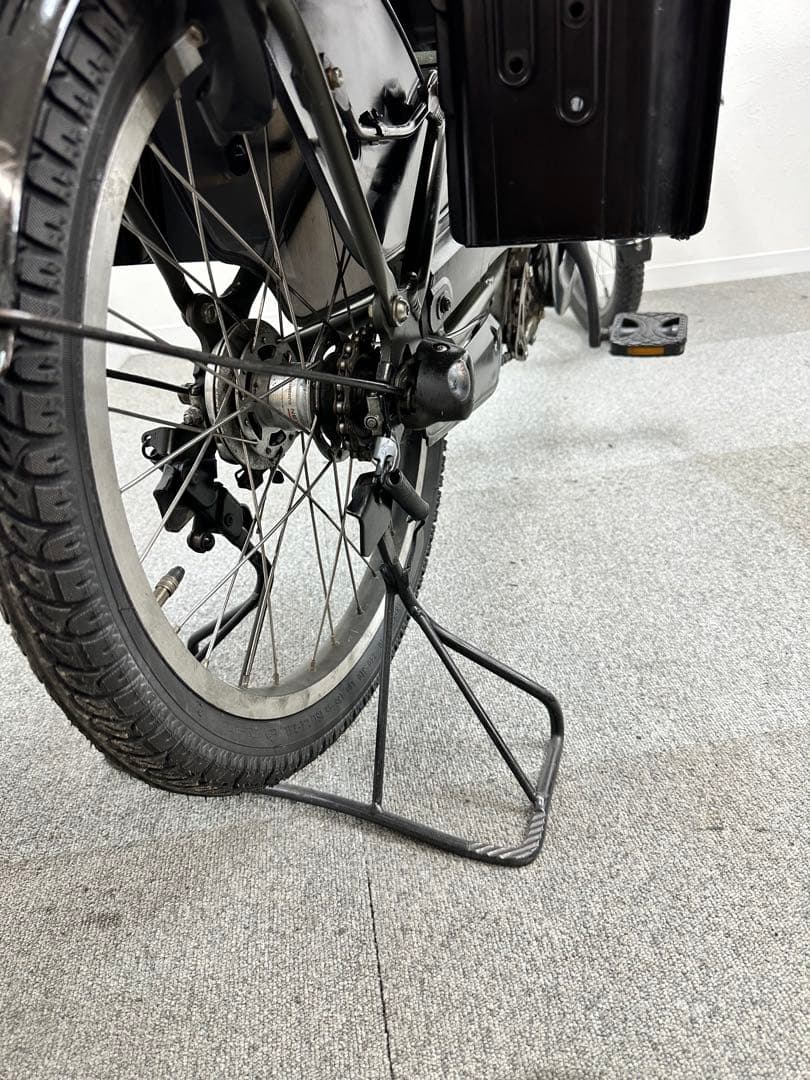 チャイルドシート付き電動自転車　ヤマハパスKISS 大型フロントカゴあり