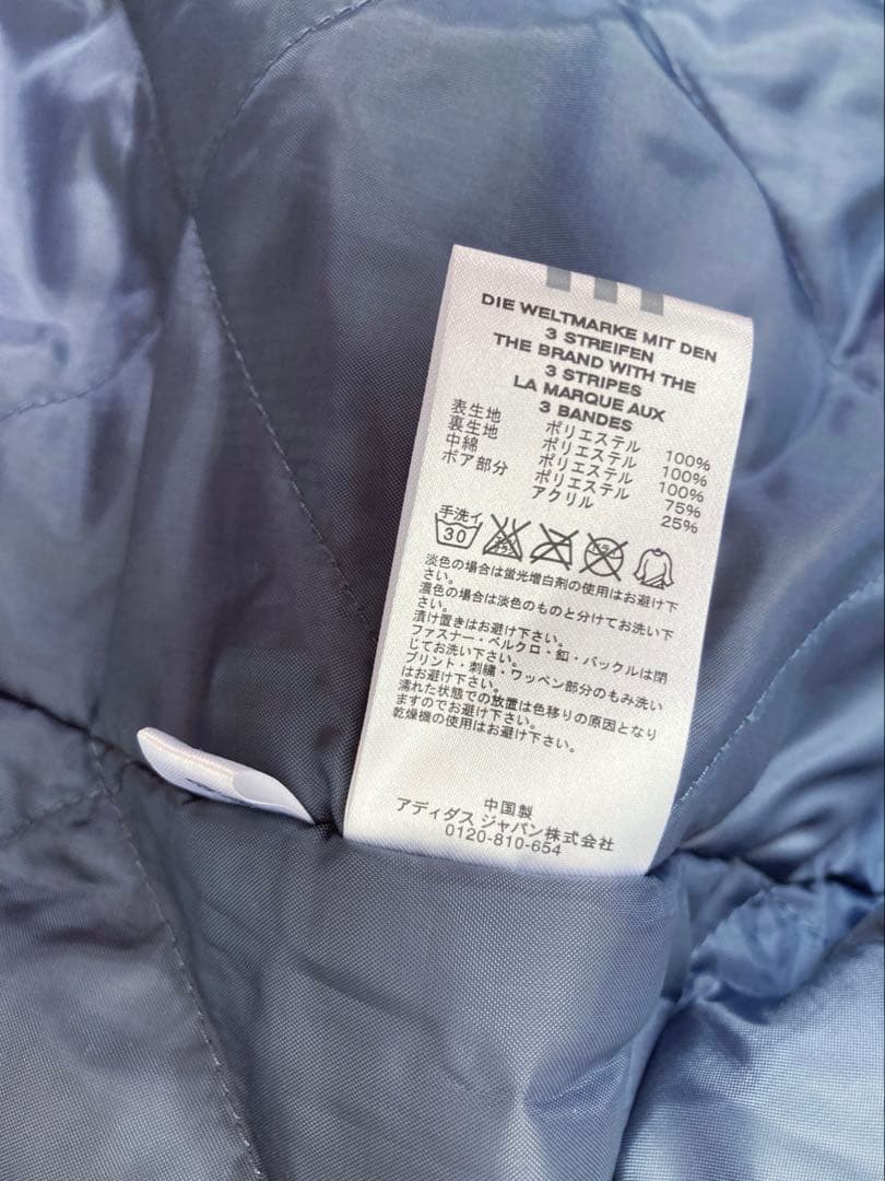adidasアディダス　中綿　ベンチコート　スポーツ　防寒着　アウトドア　内ボア