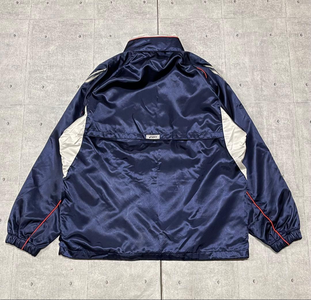 ASICS ウィンドブレーカー 上下 セットアップ 刺繍ロゴ アシックス