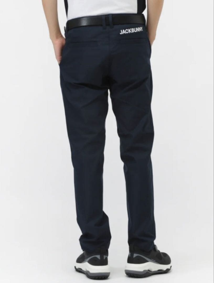 新品 パーリーゲイツ ジャックバニー ポリエステルツイル パンツ(5)L/紺