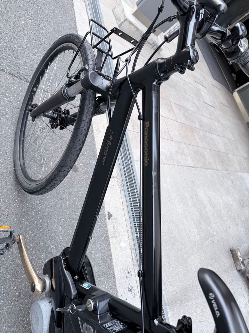 大阪府　Panasonic 電動アシスト自転車 スポーツタイプ 黒