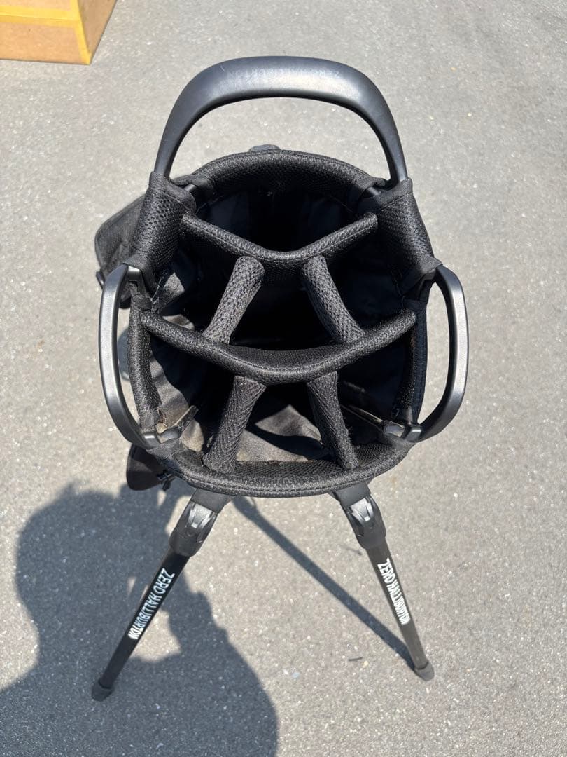 ZERO HALLIBURTON ゴルフスタンドバッグ　黒　美品