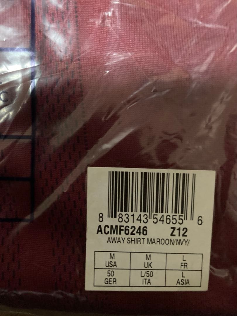 Reebok ボルトン　ユニホーム　US Mサイズ 未開封品