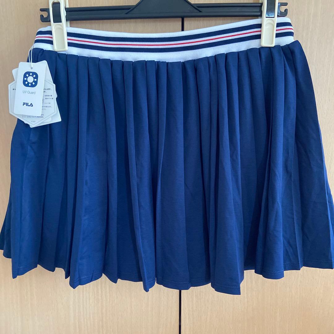 【新品】FILA テニスウェア プリーツスコート フィラネイビー11800円