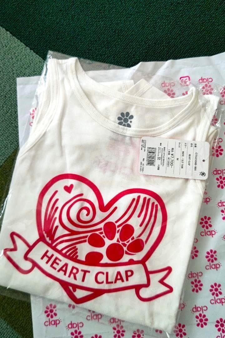 clap クラップ　6月20日(金)発売ハートクラップ スリットタンク 　ヨガ