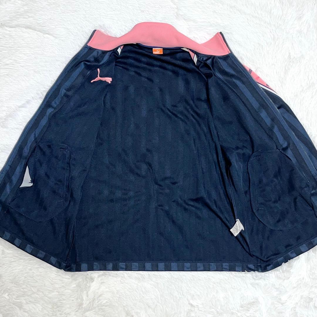 【にゃむ】PUMA ジャージ　上下セット　ロゴ　ピンク　ネイビー