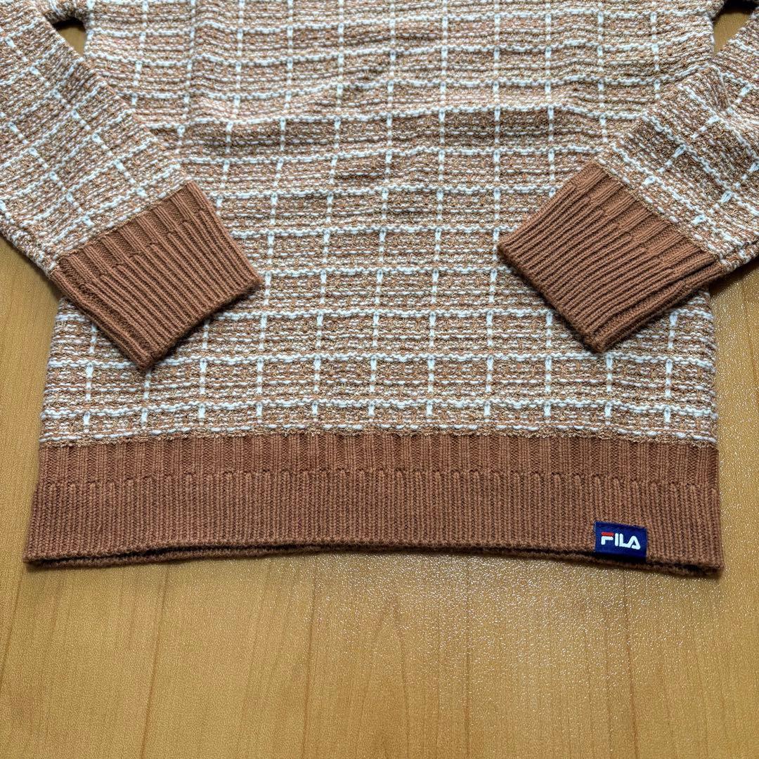 【新品】FILA ツイードニットセーター ゴルフ