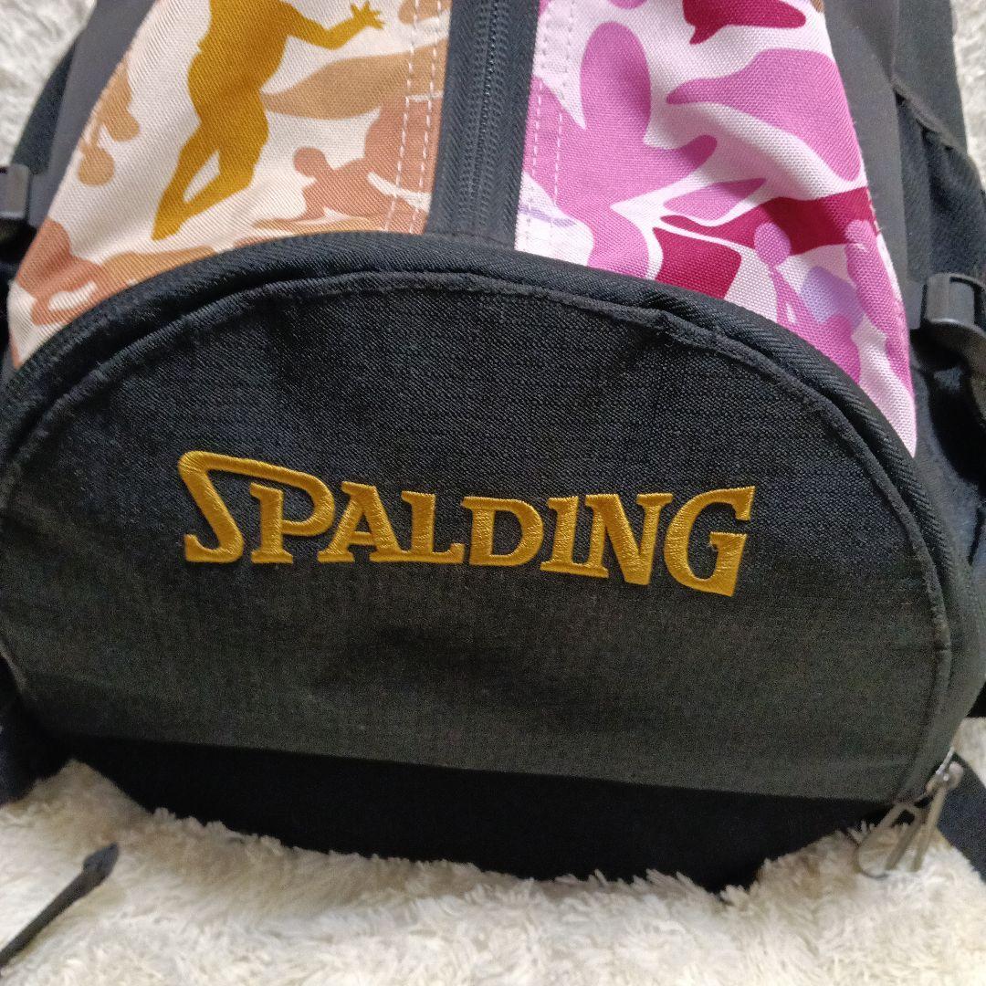 SPALDING カモフラ リュック バスケ 大容量 ボール収納可