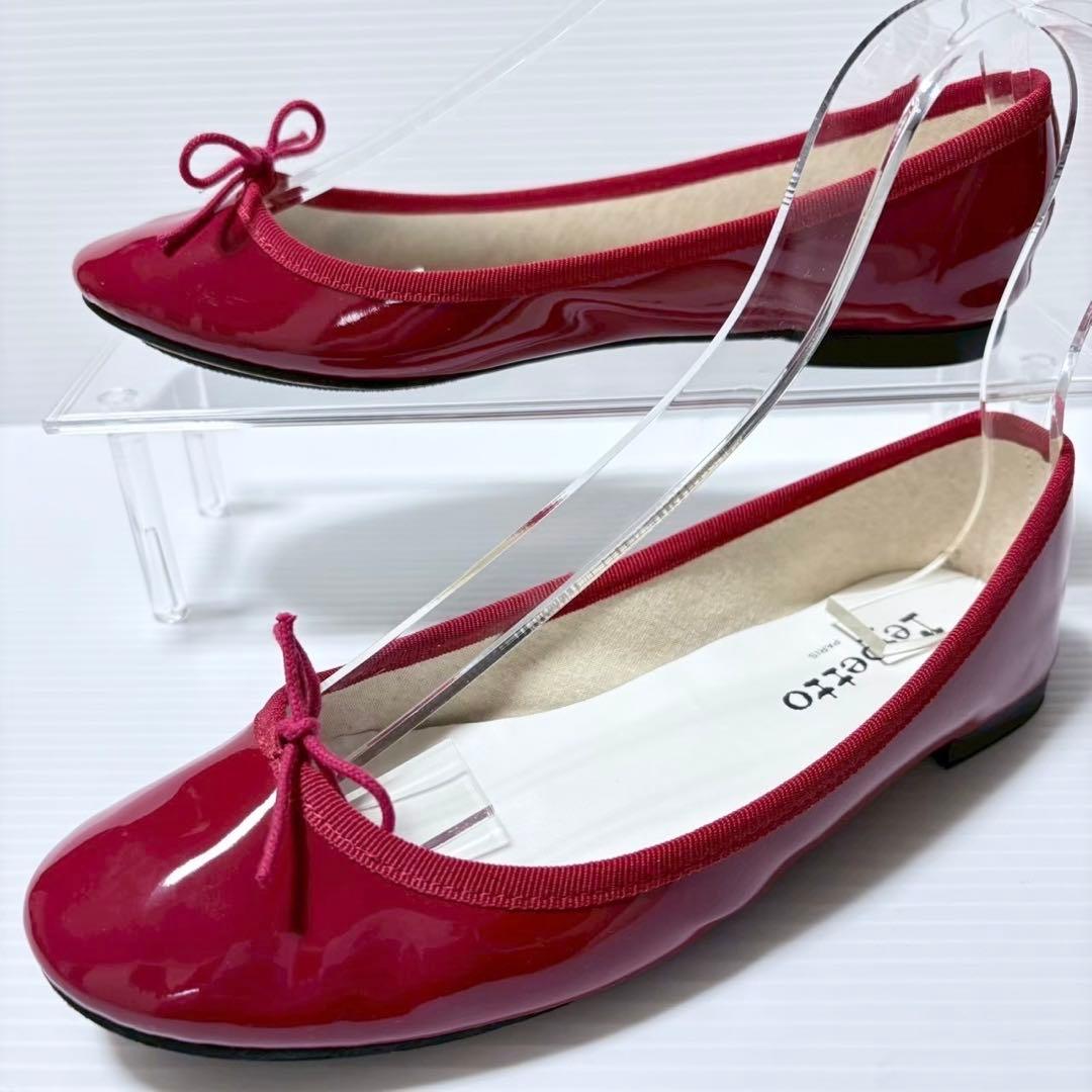 repetto レペット バレエシューズ フラット リボン 24.5cm