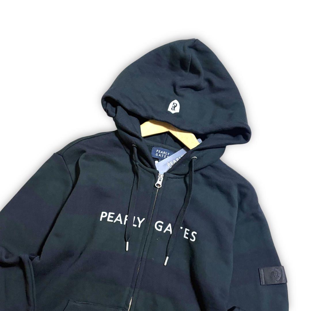 PEARLY GATES パーリーゲイツ　ボーダー ゴルフ スウェット パーカー
