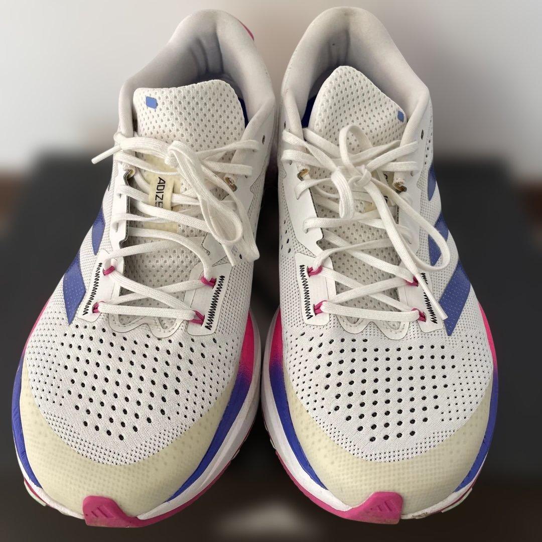adidas ADIZERO SL(28.5cm・ホワイト/ピンク/パープル)