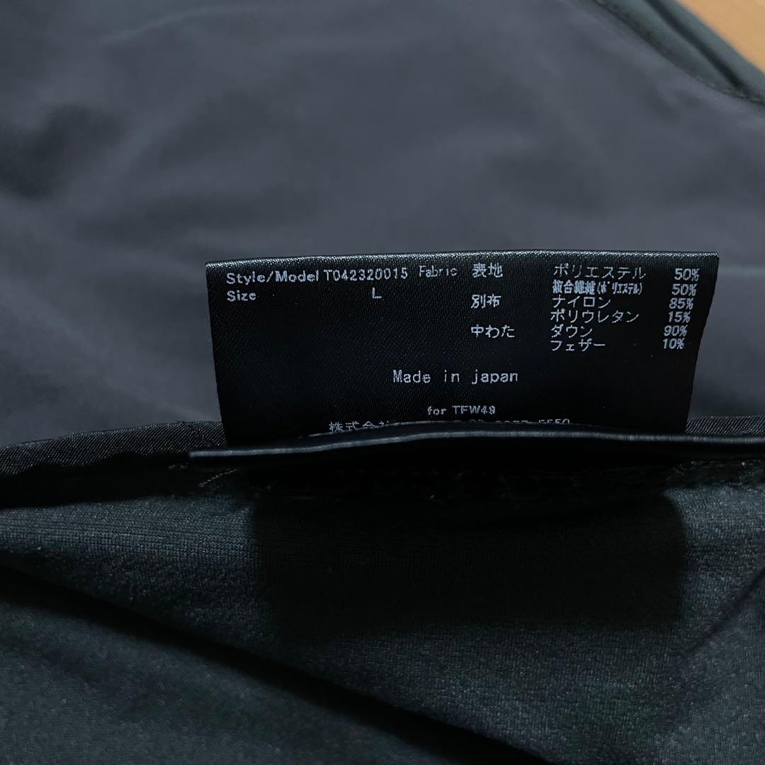 定価5.3万　TFW49 ダウンブルゾン　ブラック　L ゴルフ